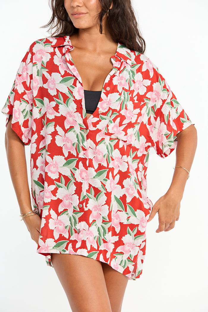 Benoa Aloha Shirt | vintage orchid