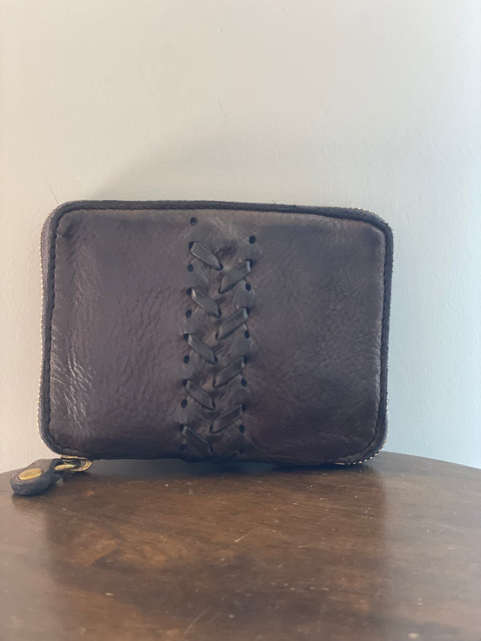 Campomaggi Leather Wallet |grey brown