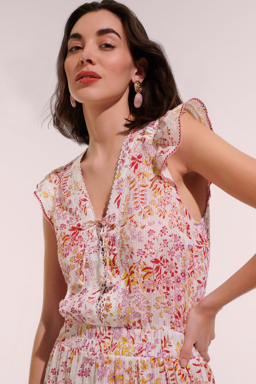 Poupette St. Barths Mini dress Anais |PINK QUEEN LIBERTY