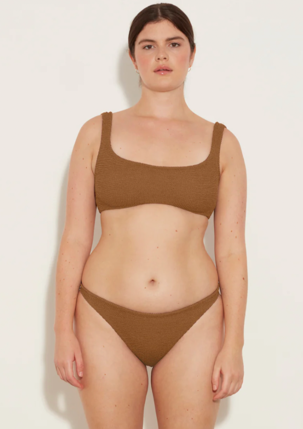 Hunza G Xandra Bikini |Metallic Cocoa|