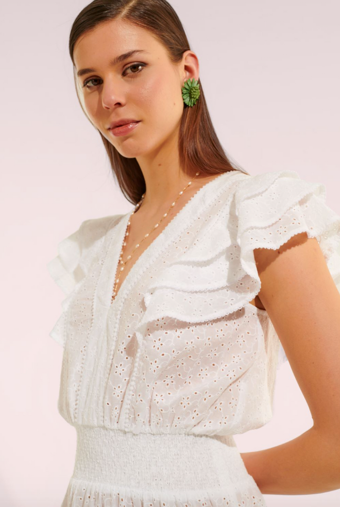 Poupette St. Barths Mini Dress Camila | White