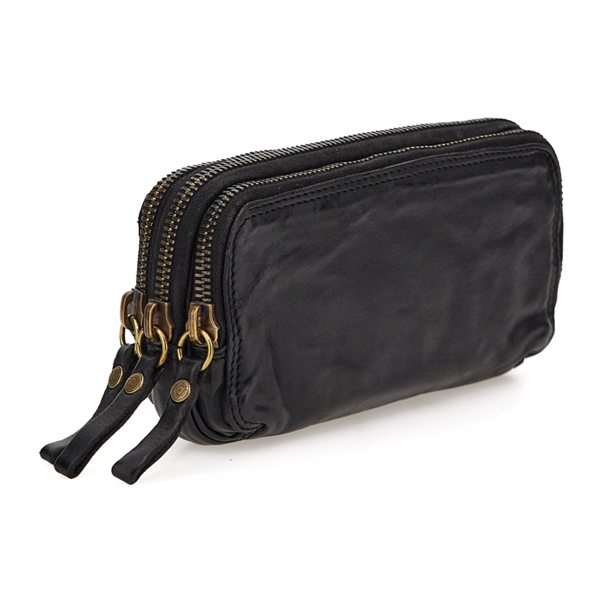 Campomaggi small three zipper bag