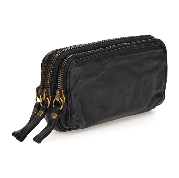Campomaggi small three zipper bag