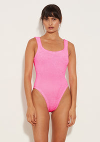 Hunza G Square Neck One Piece |Bubble Gum