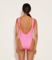 Hunza G Square Neck One Piece |Bubble Gum