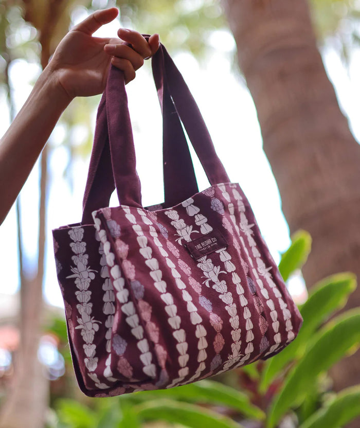 Tag Aloha organic mini bag-  crown flower
