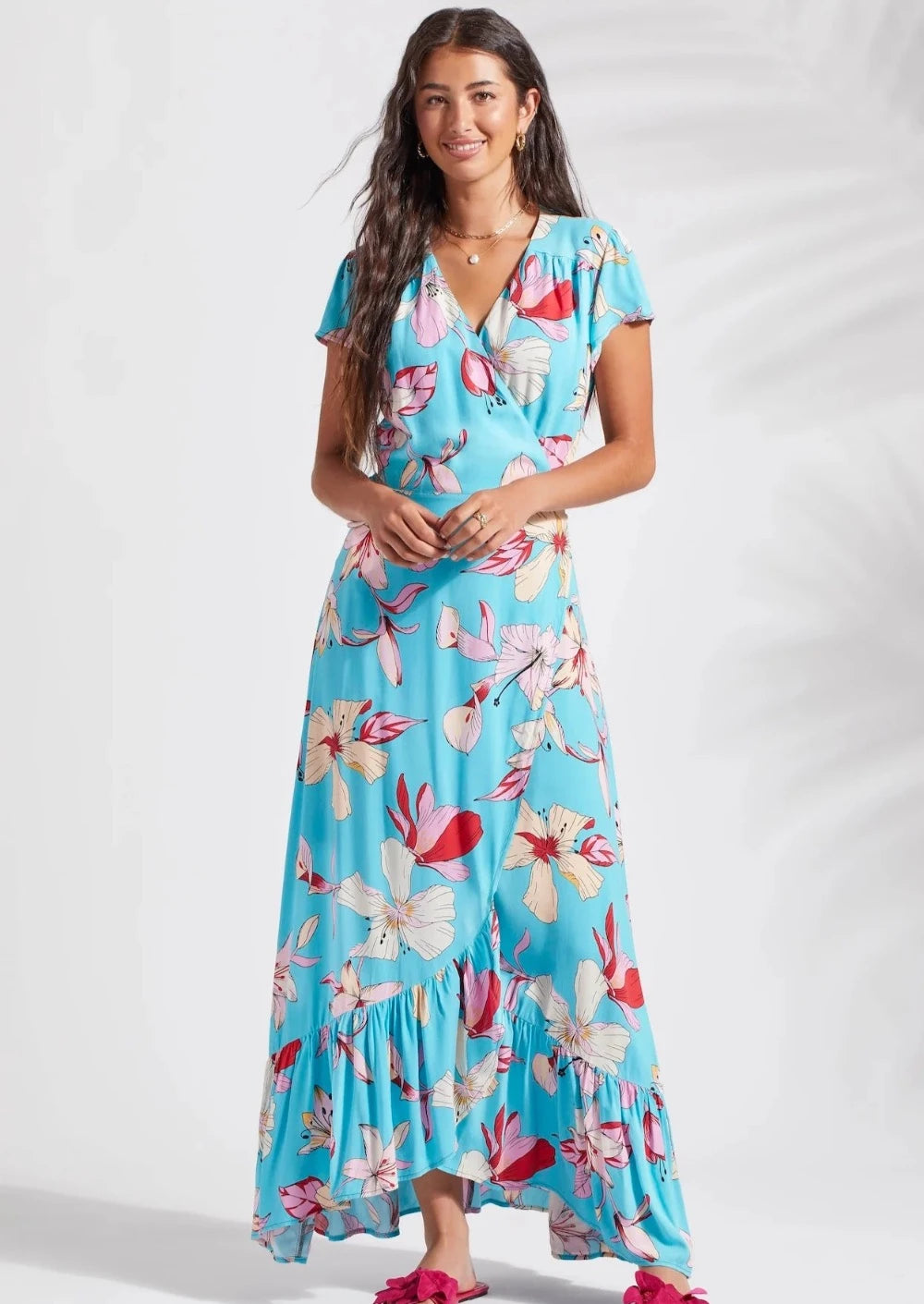 XIX Palms Wrap dress