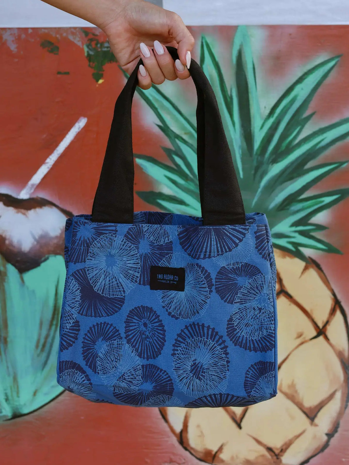 Tag Aloha organic mini bag-Navy Opihi