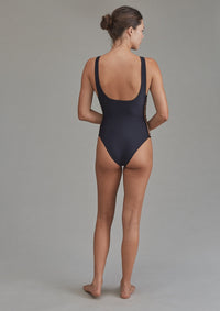 Acacia Swimwear BORDEAUX CROCHET FULL PIECE |Licorice/black