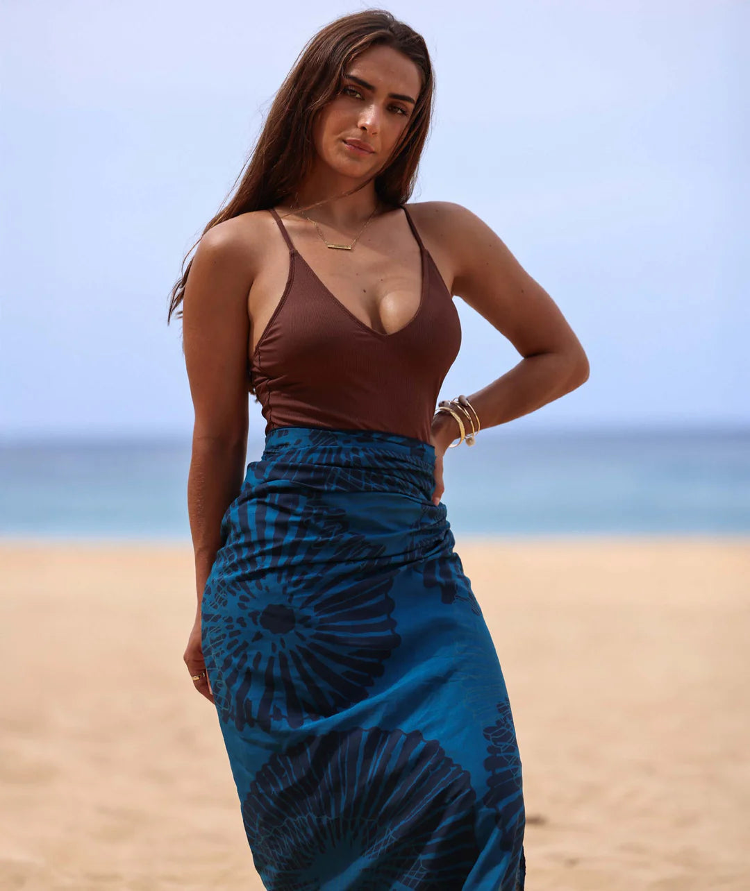 Tag Aloha Organic Pareo | Opihi Navy