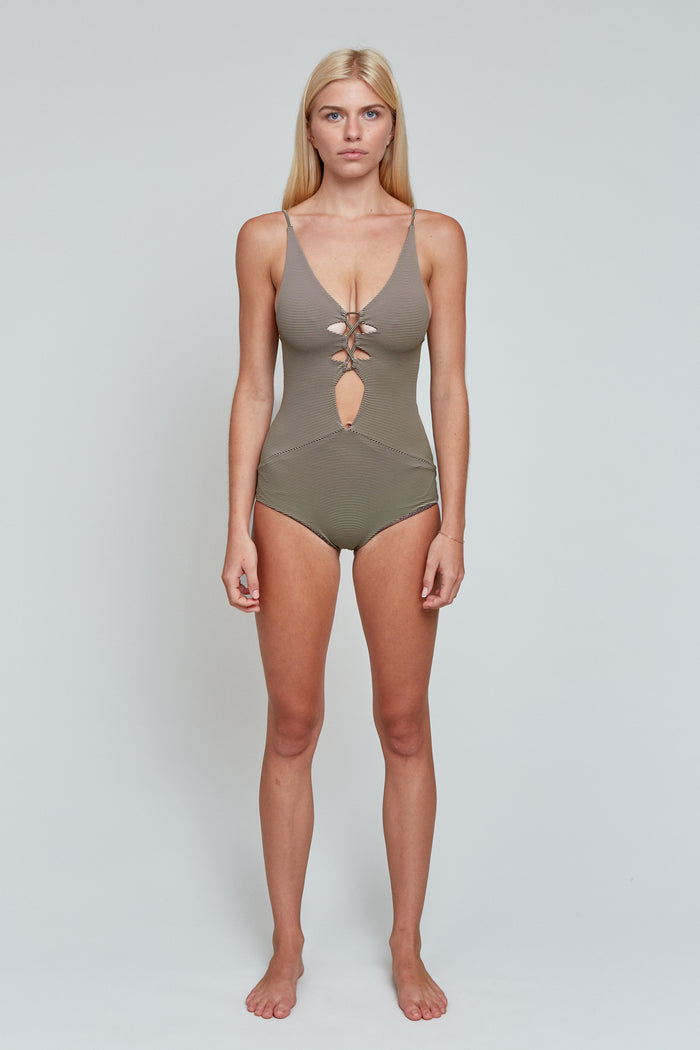 Acacia Swim Kokomo | Ribbed Lychee