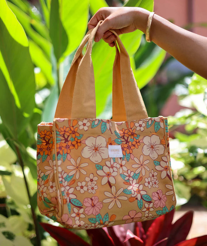 Tag Aloha organic mini bag- kailua blooms
