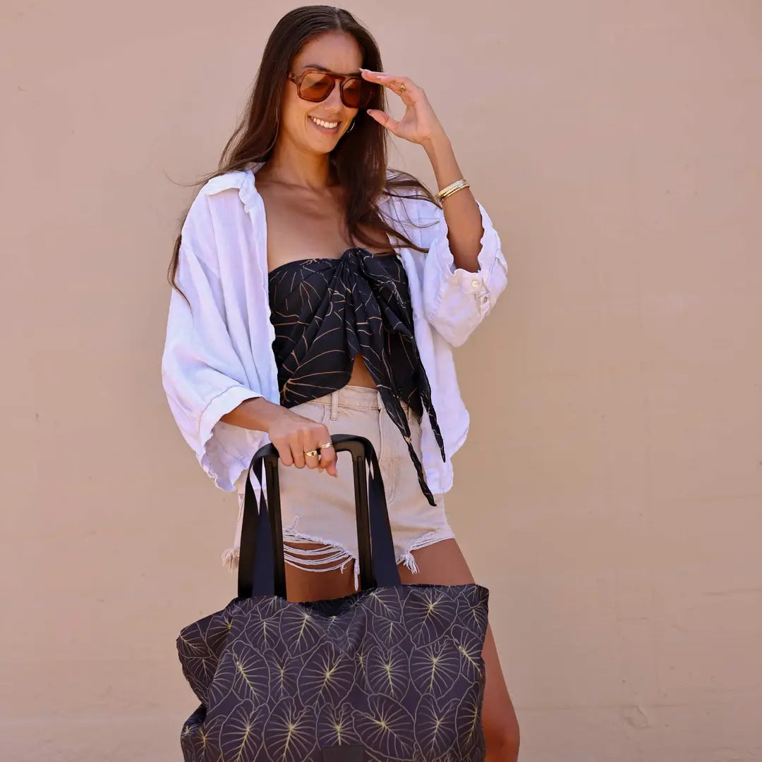 Tag aloha bag- gold kalo