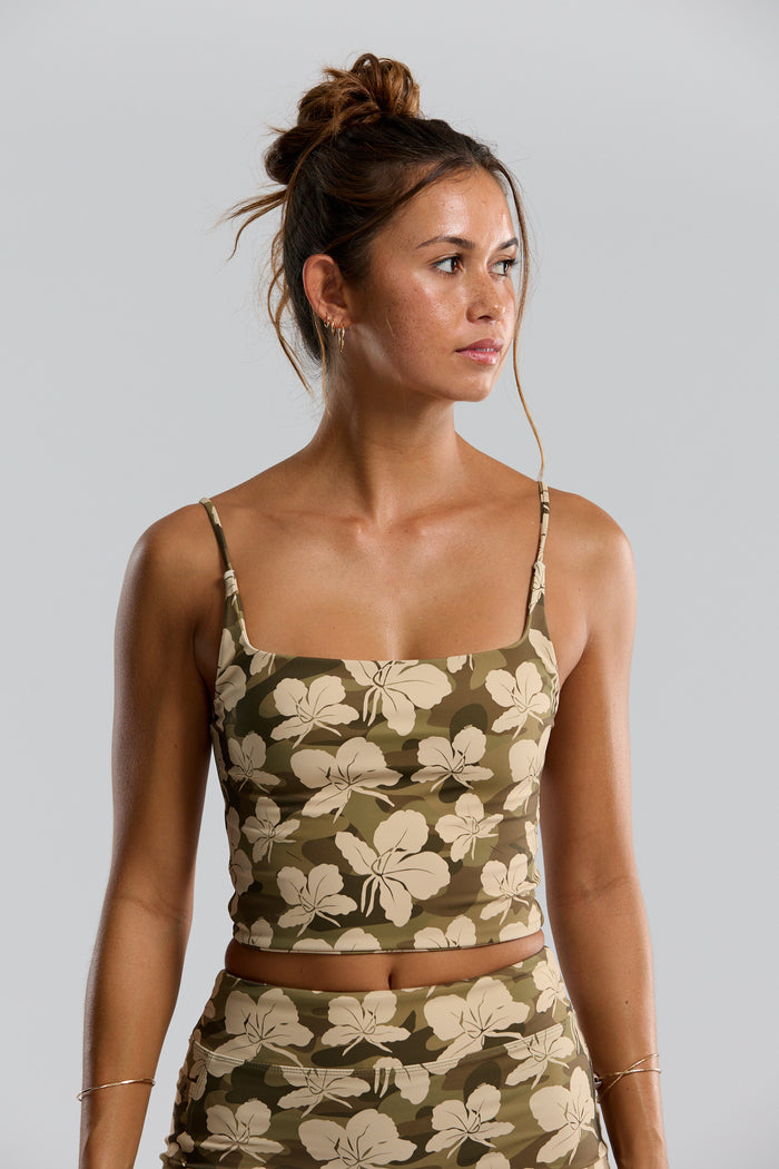 Benoa Swim Everywhere Tank Camo Ginger