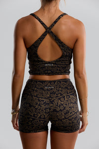 Benoa Swim 2.5 Booty Short Brown Batik