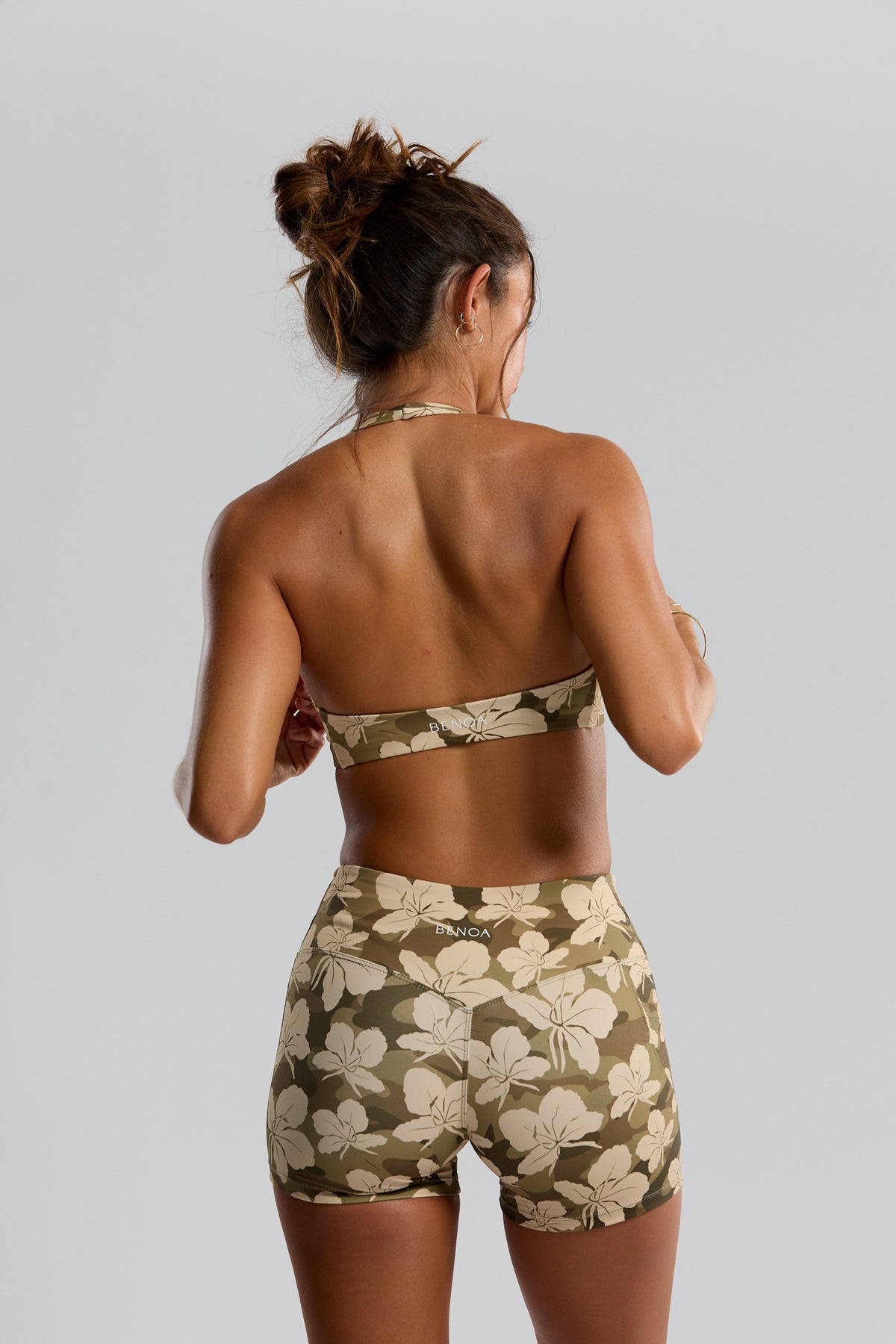 Benoa Swim Plunge Bra Camo Ginger