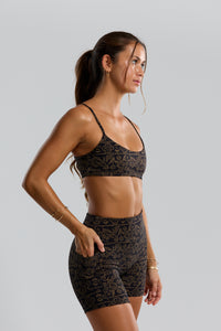 Benoa Swim Sprots Bra Brown Batik