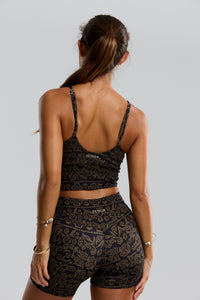 Benoa Swim 4" biker short Brown Batik