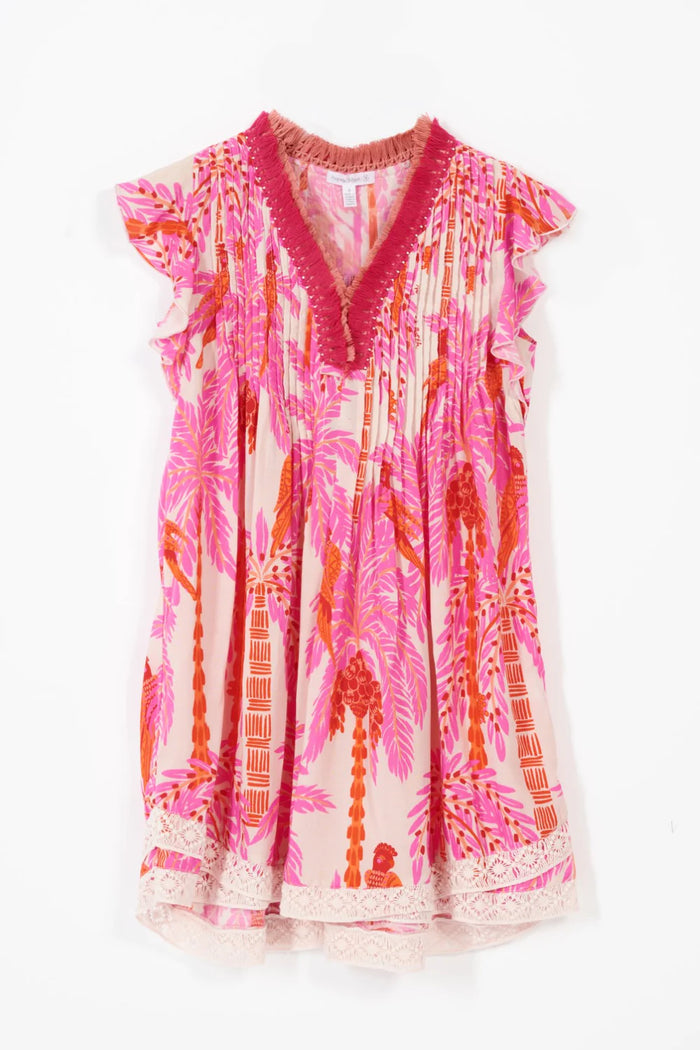 Poupette St. Barth Sasha Dress - Pink Palm
