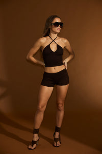 Benoa Party Girl Tanya Top- Shaved Chocolate