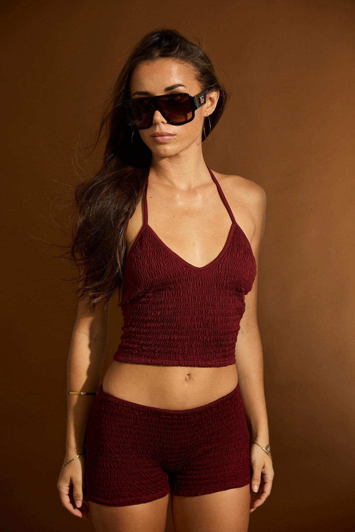 Benoa Party Girl Tanya Top- Merlot
