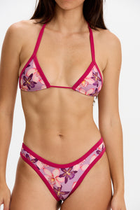 Benoa Swim Maya Top | Bloom/Ginger Trim