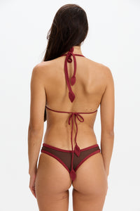 Benoa Swim Maya Top | Coconut/ Cherry trim