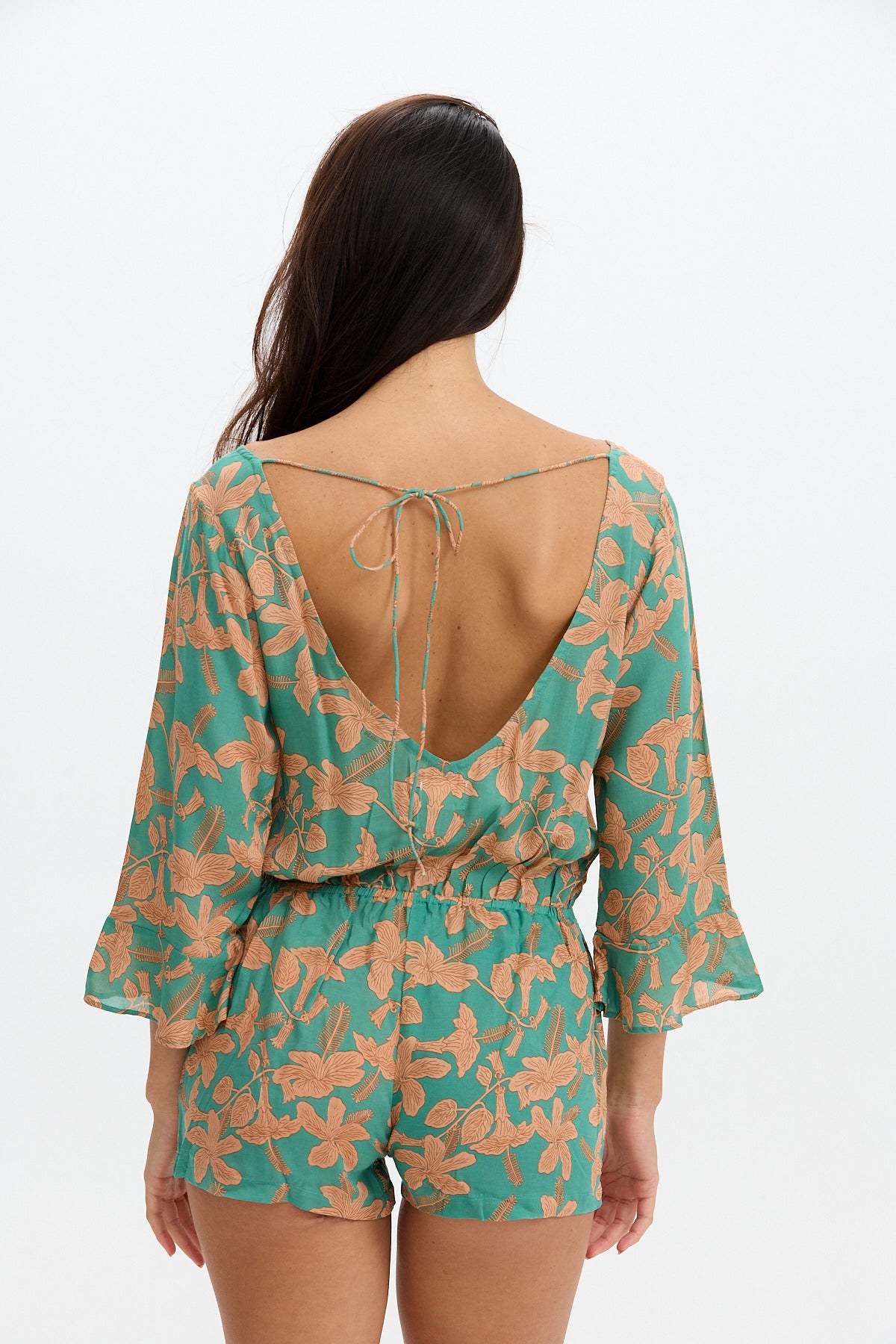 Benoa Swim Baja Romper | Tropics