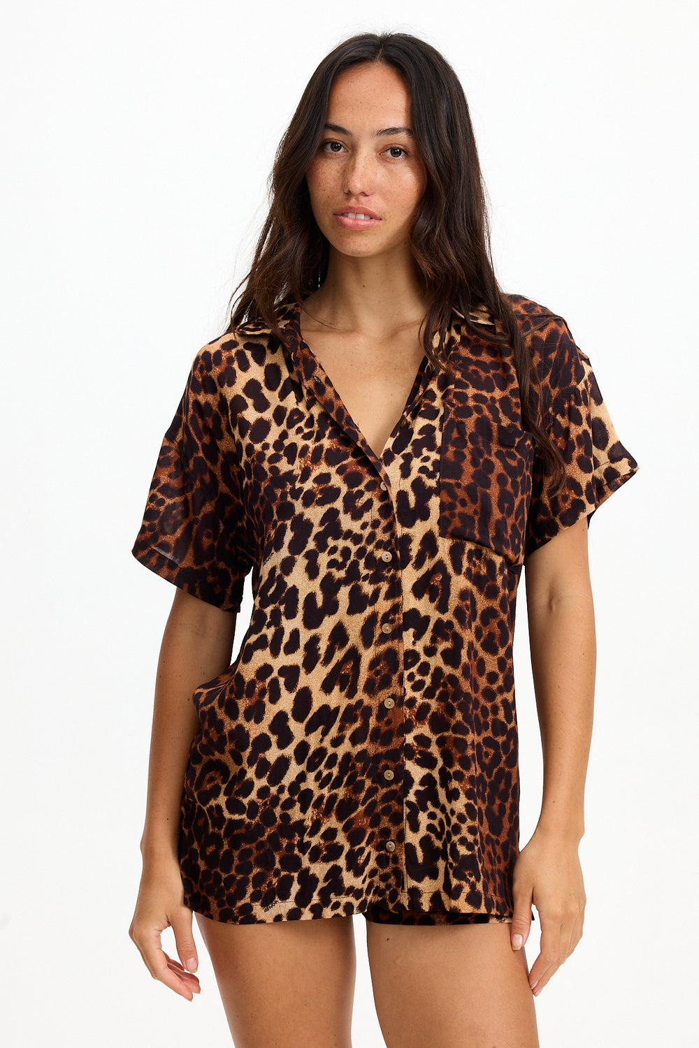 Benoa Swim Aloha Shirt Dress | Sahara