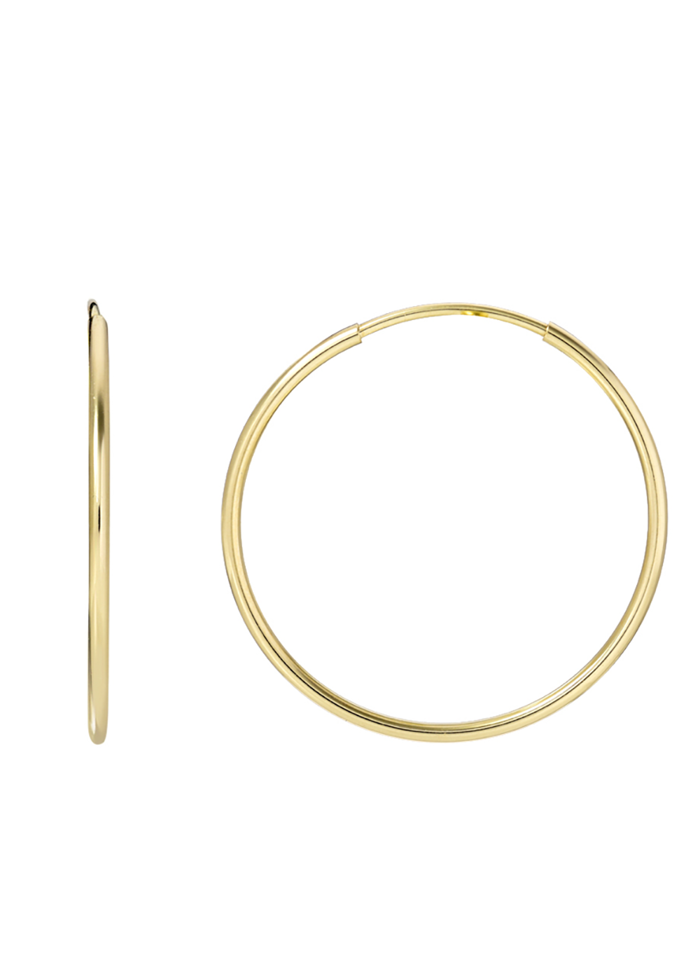 14k gold hoops small