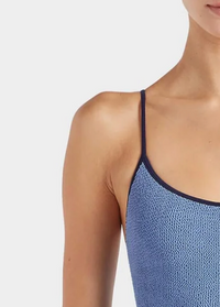 Hunza G Pamela One Piece | Cornflower/Navy