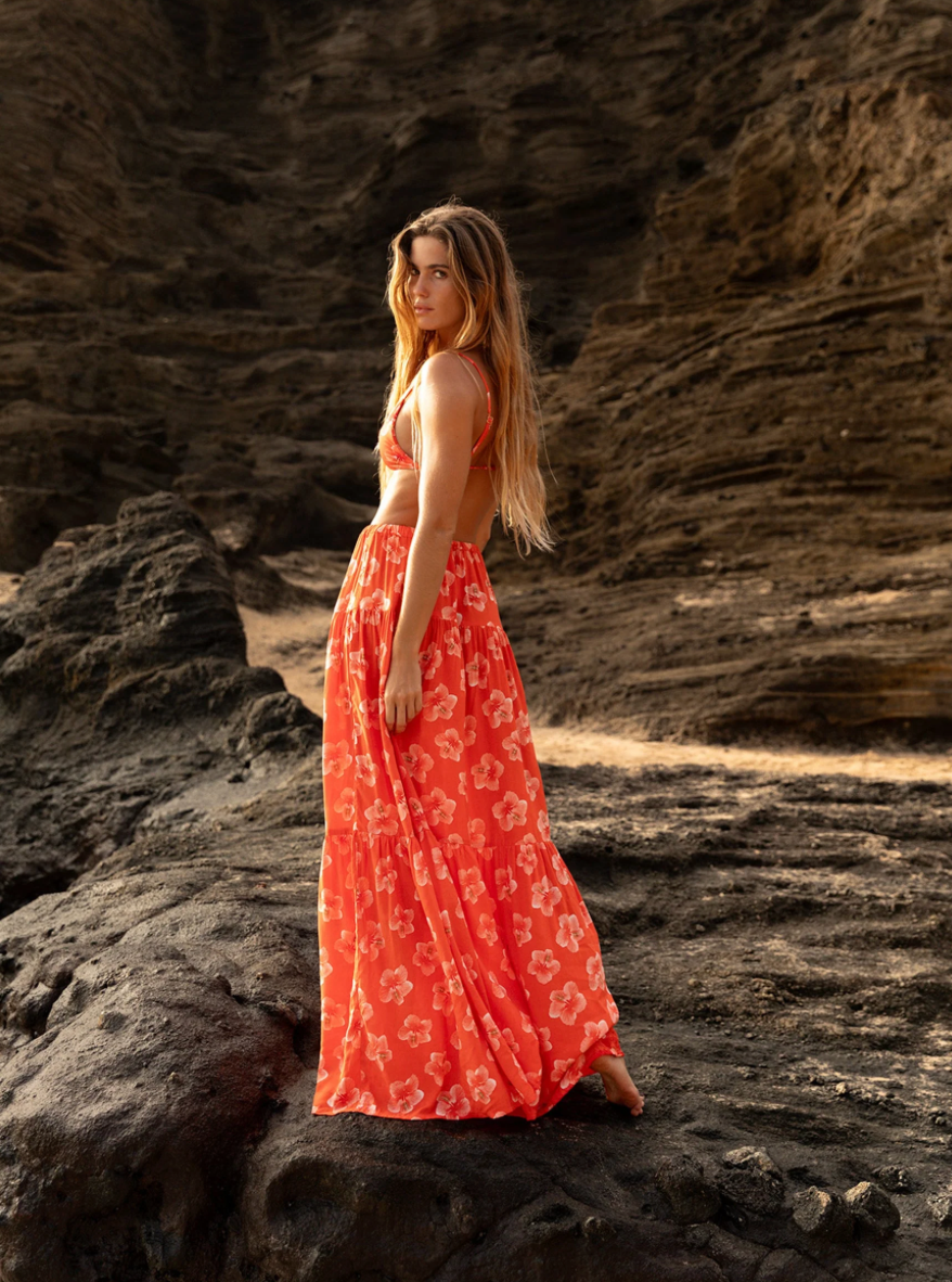 Mai Mia Skirt - Hibiscus Blossom