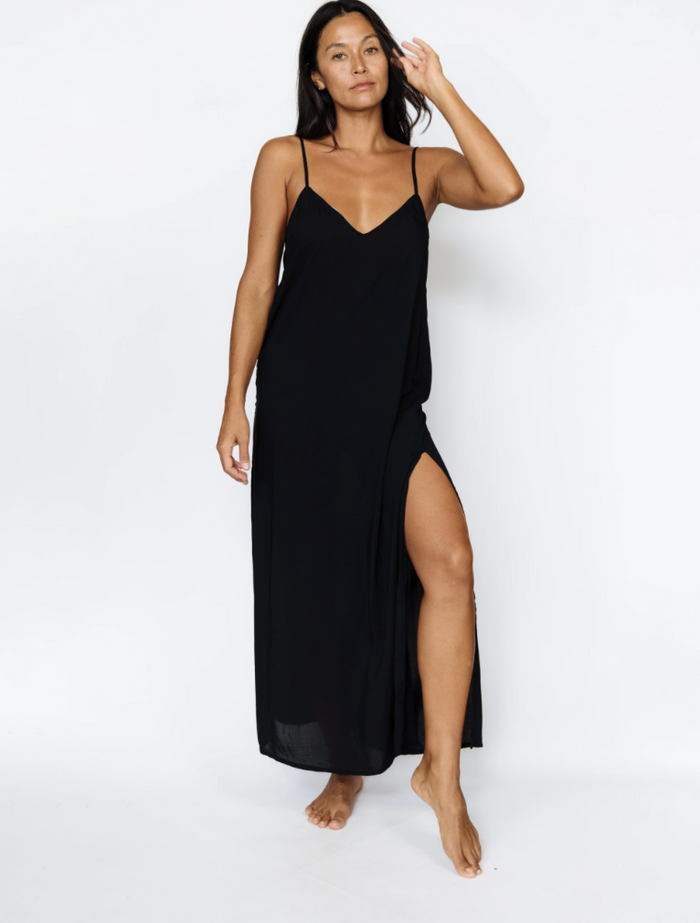 Mai Aria Dress Maxi | Black