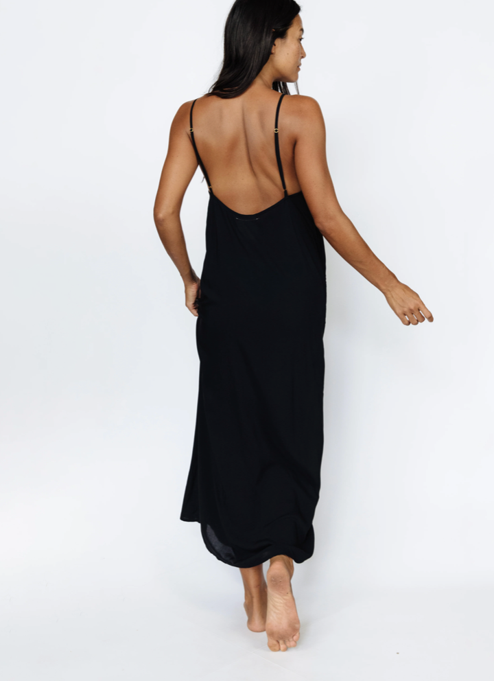 Mai Aria Dress Maxi | Black