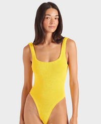 Hunza G Square Neck One Piece | sunflower