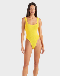 Hunza G Square Neck One Piece | sunflower