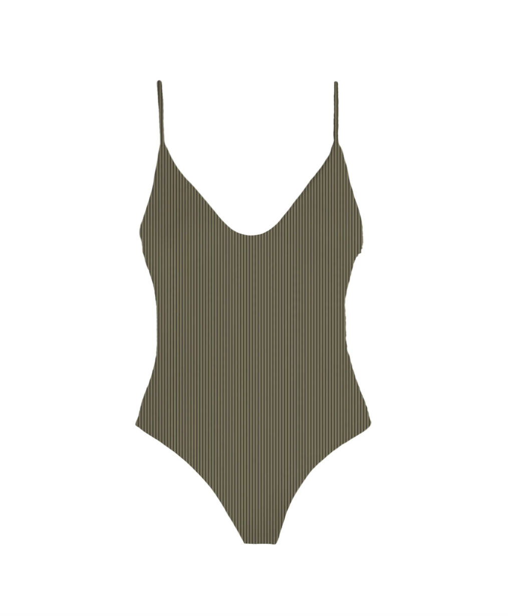 Mai Everyday Bodysuit -  aloe ribbed