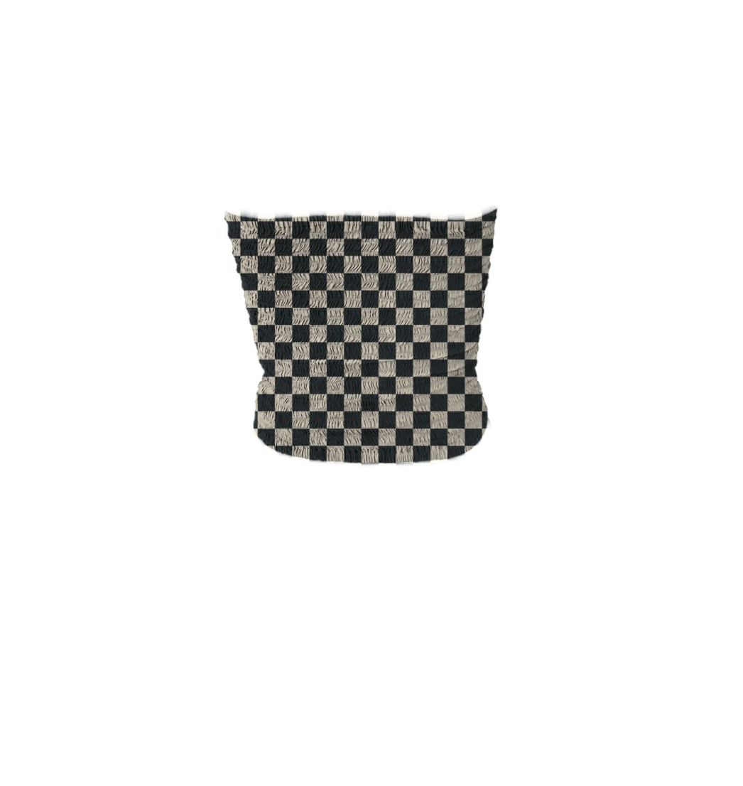 Mai Suki Top- retro check