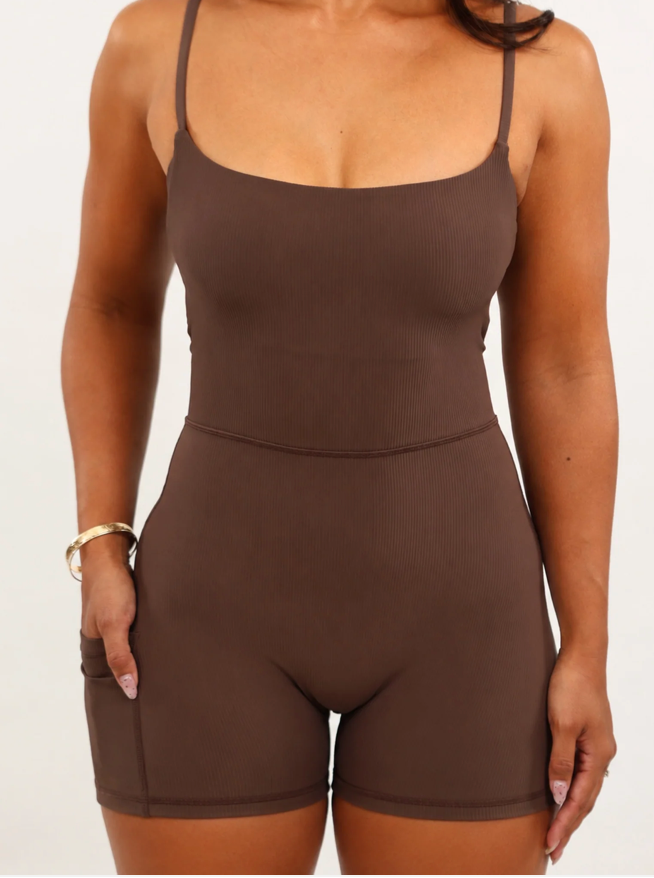 Active by TEAL - Kayla Jumpsuit / Mocha