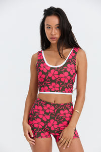 Benoa Swim Layered Tank Top | Pupukea Pink