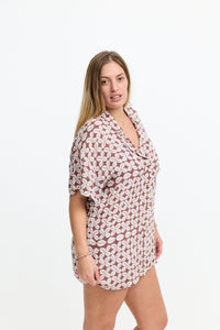 Benoa Swim Aloha Shirt Dress | Cowrie Basket