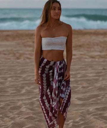 Tag Aloha Organic Pareo | crown flower
