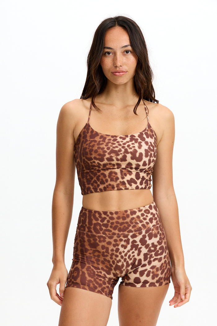 Benoa Swim Cross Back Tank Top |Sahara
