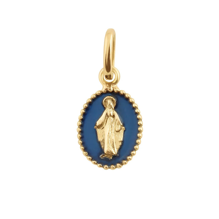 gigiCLOZEAU madonna resin pendant lapis (18k YG)