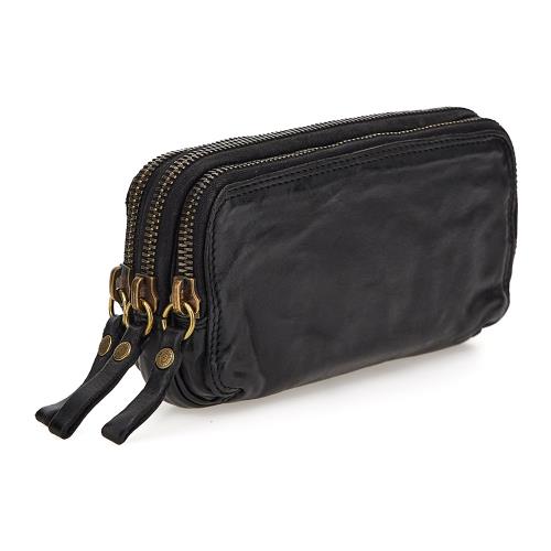 Campomaggi small double zipper bag