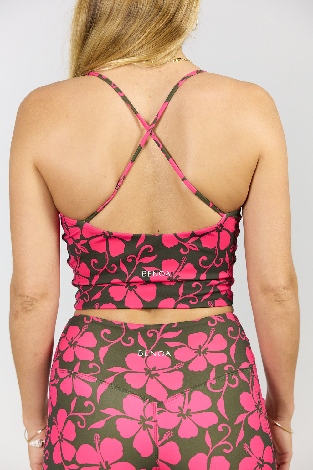 Benoa Swim Cross Back Tank Top | Pupukea Pink