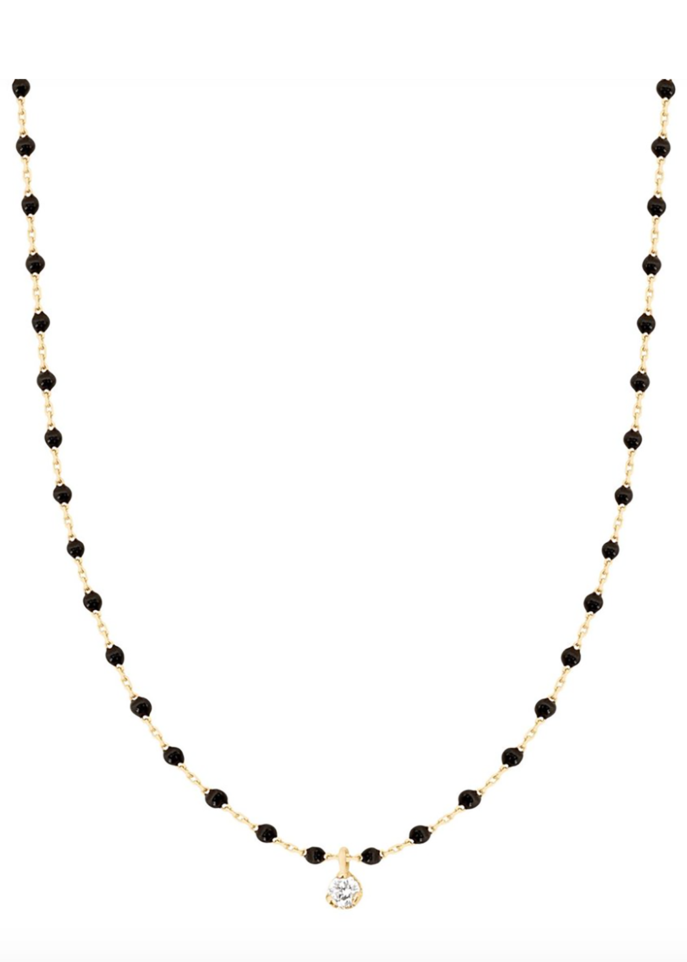 gigiClozeau necklace with Diamond |Black|