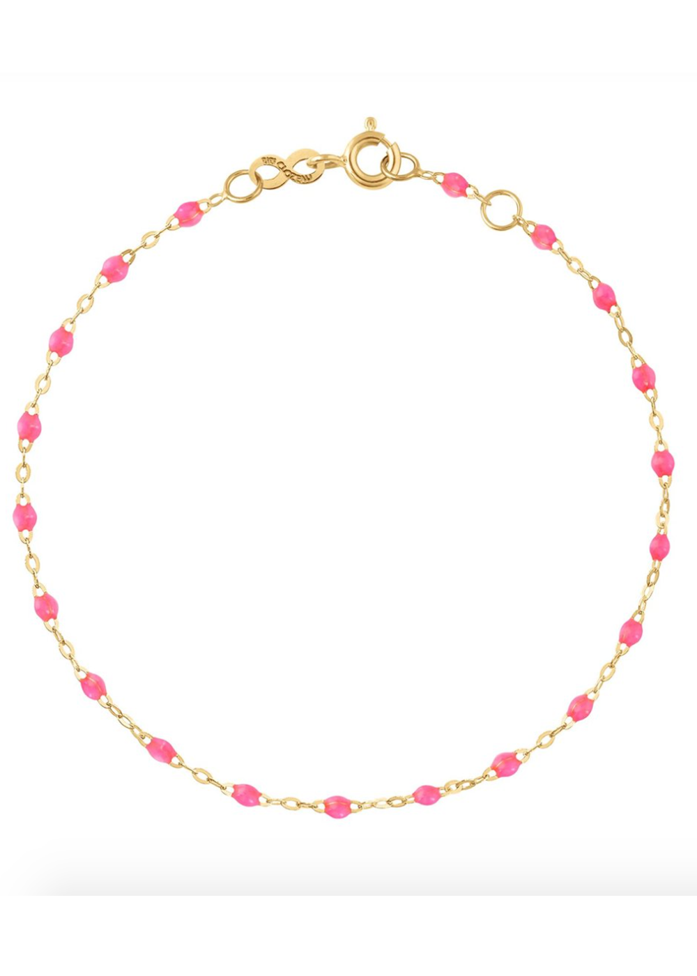 gigiCLOZEAU Jewelry - classic gigi bracelet pink | 18k gold