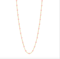 gigiCLOZEAU Jewlery - classic gigi necklace Baby Pink  |18k gold