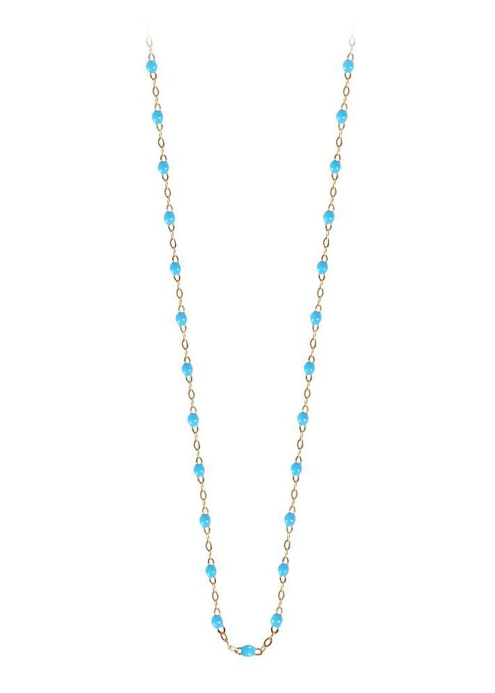 gigiCLOZEAU Jewlery - classic gigi necklace turquoise 17.7" |18k gold